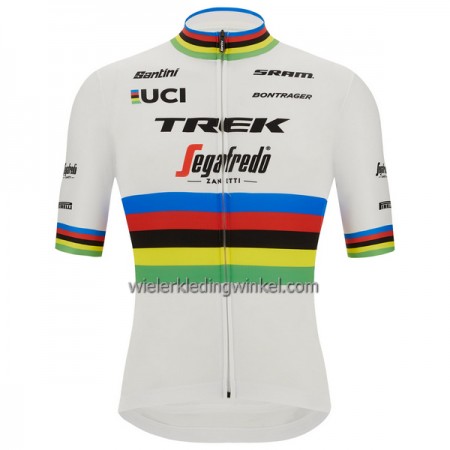Wielershirt 2022 Trek-Segafredo Wereld Kampioenschap Veelkleurig Wit
